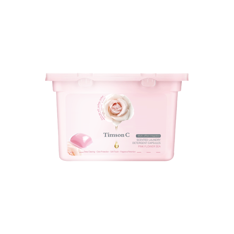 Timson C Scented Laundry Detergent Capsules (Pink Flower Sea)